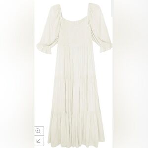 Elegant Cream Women's Dress